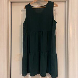 ⭐️SHEIN Emerald Sleeveless tiered Dress
